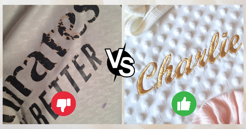 Pourquoi nous avons choisi la broderie plutôt que le flocage pour personnaliser vos articles ?