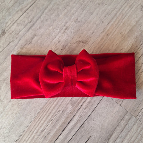 EDITION LIMITÉE Bandeau rouge, or, argent nœud, buns ou simple en velour ou à sequin extensible 5 couleurs