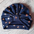 Turban nœud, buns ou simple en jersey imprimé Oeko-Tex extensible