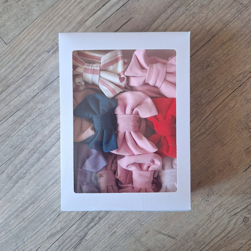 LOT: 10 Bandeaux NOEUD, couleurs au choix en jersey extensible, Quantité limitée