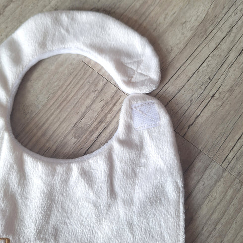 Bavoir Bébé Personnalisé – Minky Douceur – Avec ou Sans Nœud – Broderie Prénom et Date de Naissance