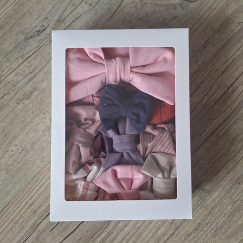 LOT : 10 Bandeaux finitions mixtes, couleurs au choix en jersey extensible, Quantité limitée