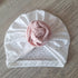 Turban Bébé – Jersey Ajouré Broderie Anglaise – Finition au Choix – Oeko-Tex