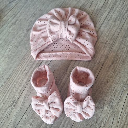 Ensemble Bébé – Jersey Ajouré Broderie Anglaise – Finitions au Choix – Oeko-Tex