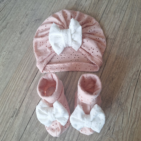 Ensemble Bébé – Jersey Ajouré Broderie Anglaise – Finitions au Choix – Oeko-Tex