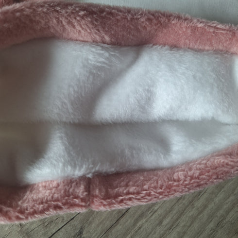 Bonnet Oreilles d'ours en polaire alpine, finition fourrure personnalisable avec Prénom brodé