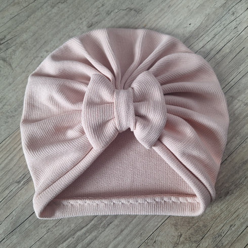 Turban bonnet nœud buns ou simple en tissu maille 100% coton - Oeko-Tex