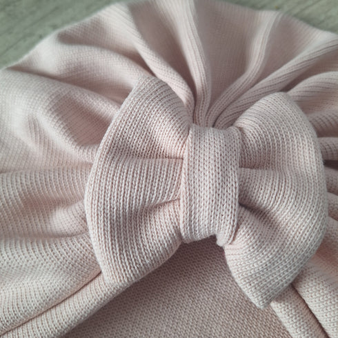 Turban bonnet nœud buns ou simple en tissu maille 100% coton - Oeko-Tex