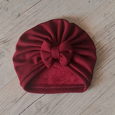 Turban nœud , buns ou simple en Polaire alpine- Oeko-Tex