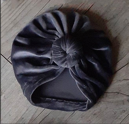 Turban nœud ou buns tissus minky extensible doux et chaud 10 couleurs