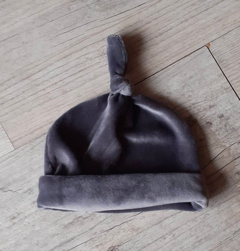 Bonnet noué mixte en tissu minky extensible doux et chaud: 10 couleurs