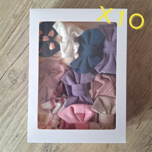 LOT: 10 Bandeaux NOEUD, couleurs au choix en jersey extensible, Quantité limitée