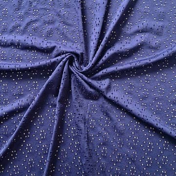 Bandeau petit nœud en jersey Ajouré Broderie Anglaise extensible