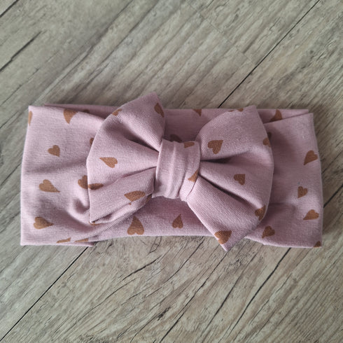 LOT: 4 Bandeaux NOEUD, couleurs au choix en jersey extensible, Quantité limitée