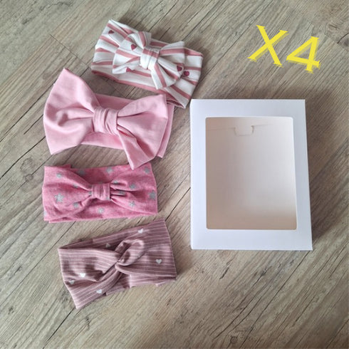 LOT 2: 4 Bandeaux finitions mixtes, couleurs au choix en jersey extensible, Quantité limitée