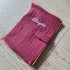 Protège carnet de santé personnalisé en tissu gaze de coton avec Prénom et/ou Date de naissance