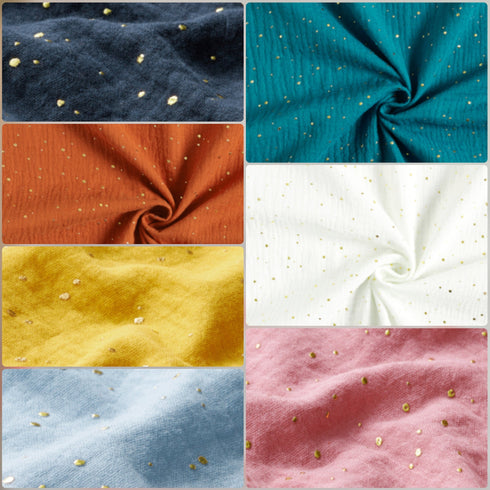 Protège carnet de santé personnalisé en tissu gaze de coton avec Prénom et/ou Date de naissance