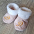 Chausson bébé brodé personnalisé initiales chaussons fourrés et chaud mixte: 7 couleurs