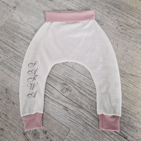 Sarouel pantalon avec prenom brodé pour fille ou garcon