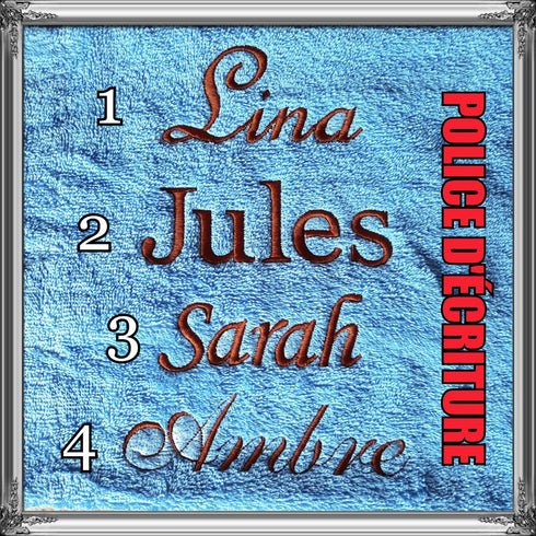 Sarouel pantalon avec prenom brodé pour fille ou garcon