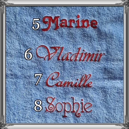 Sarouel pantalon avec prenom brodé pour fille ou garcon