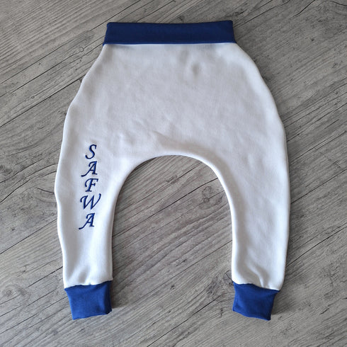 Sarouel pantalon avec prenom brodé pour fille ou garcon
