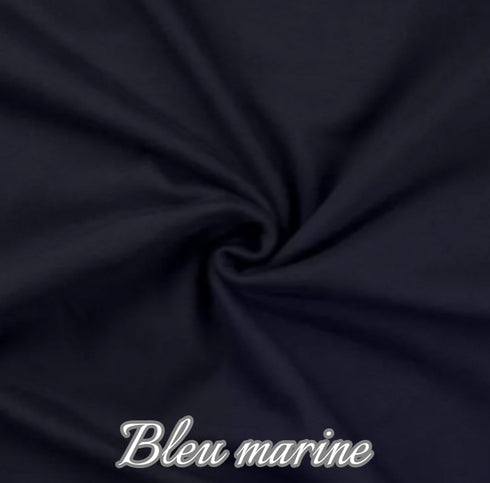 Turban bonnet en sweat extensible nœud, buns ou tourbillon 2 couleurs