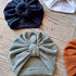 Turban bonnet noeud, buns ou simple en tissu maille gaufré 8 couleurs