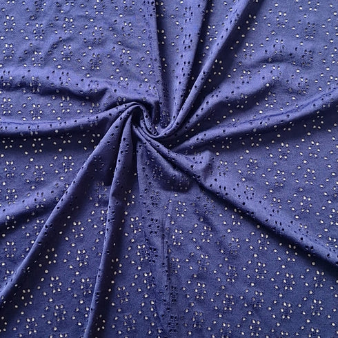 Turban Bébé – Jersey Ajouré Broderie Anglaise – Finition au Choix – Oeko-Tex