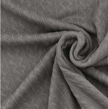 Bonnet prénom brodé en tissu maille de coton façon tricot jacquard personnalisable 9 couleurs