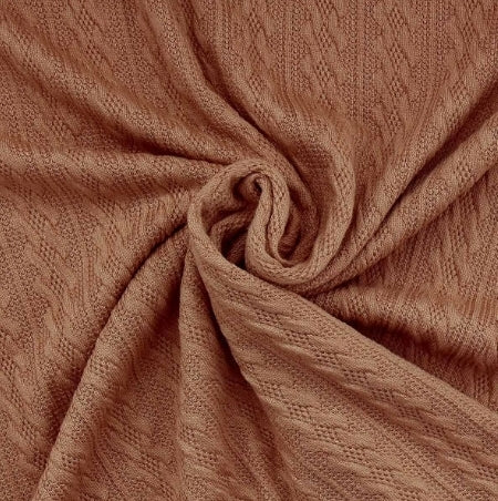 Bonnet prénom brodé en tissu maille de coton façon tricot jacquard personnalisable 9 couleurs