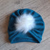 Turban bonnet à pompon en tissu Polaire alpine, doux et chaud dès la naissance - Oeko-Tex