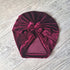 Turban bonnet nœud velours extensible chaud et doux 10 couleurs