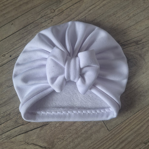 Turban nœud , buns ou simple en Polaire alpine- Oeko-Tex