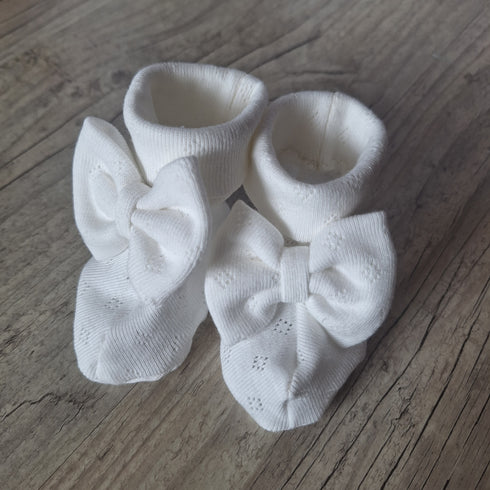 Chaussons Neoud en jersey 100% coton en maille pointelle