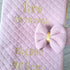 Protège carnet de santé personnalisé fait main | Tableau de naissance brodé | Tissu matelassé OekoTex