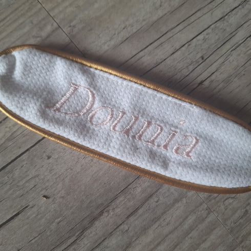 Attache tétine Chic - personnalisé avec Prénom brodé