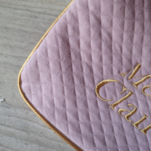COFFRET: Merci - Cadeau Enseignant(e) Personnalisé – Trousse & Porte-Clé Brodés