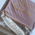 COFFRET: Merci - Cadeau Enseignant(e) Personnalisé – Trousse & Porte-Clé Brodés