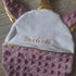 Doudou licorne personnalisé 20x25cm avec Prénom et/ou Date de naissance tout en minky