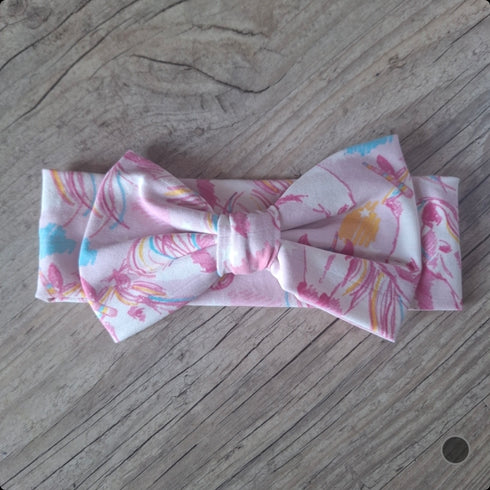 Bandeau nœud XXL en jersey de coton imprimé extensible Oeko-Tex - prématuré, bébé, enfant, adulte