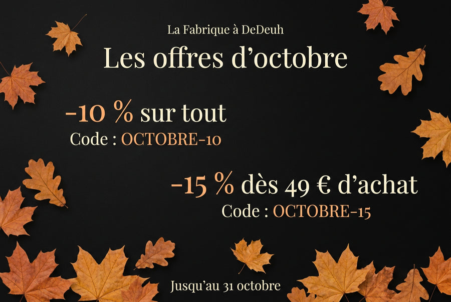 Visuel des offres d’octobre, format ordinateur