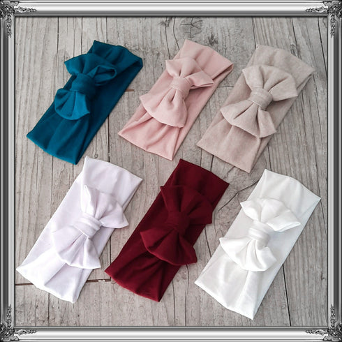 10 color stretch jersey knot headband