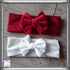 Warm and soft stretch velvet bow headband