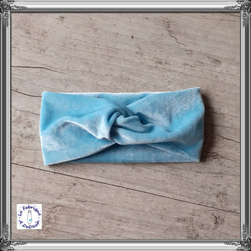 Bandeau twist en velours extensible chaud et doux 10 couleurs