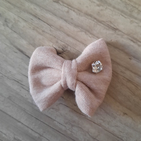 Lot de 3 Barrettes strass nœud 4cm