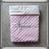 Couverture doublé en minky doux + coussin assortie personnalisé, brodée prénom et/ou ornement