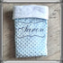 Couverture doublé en minky doux personnalisé, brodée prénom ET ornement