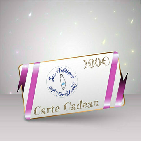 Carte-cadeaux La Fabrique A DeDeuh a offrir