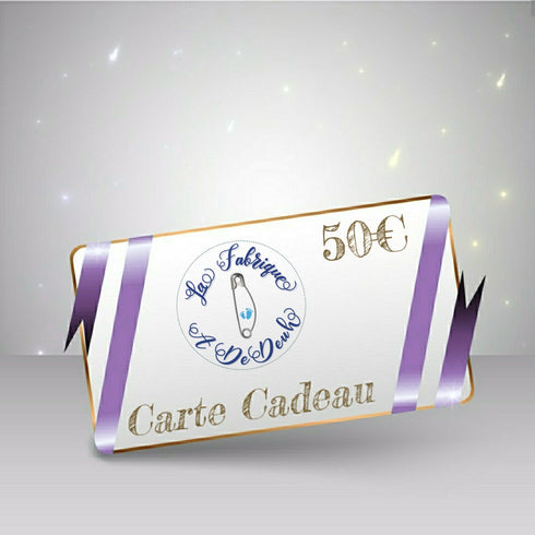 Carte-cadeaux La Fabrique A DeDeuh a offrir
